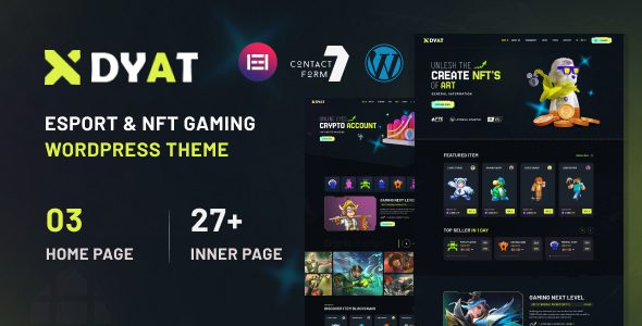 DYAT v1.0.2 – 电子竞技和游戏 NFT WordPress主题下载