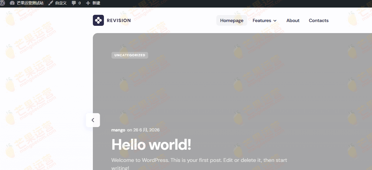 Revision 优化的个人博客 WordPress 主题下载