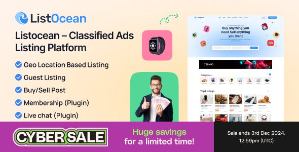 Listocean v1.0.2 – 分类广告列表平台源码下载