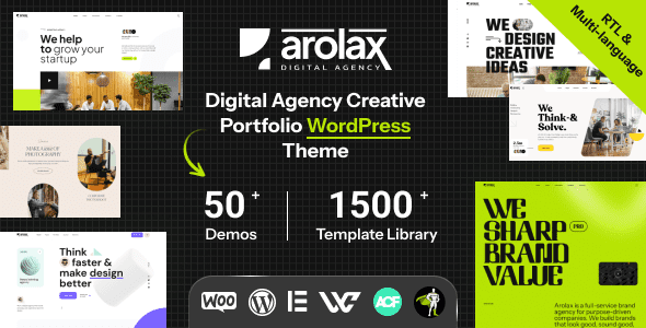 Arolax v4.0.5 – 创意数字代理机构主题下载