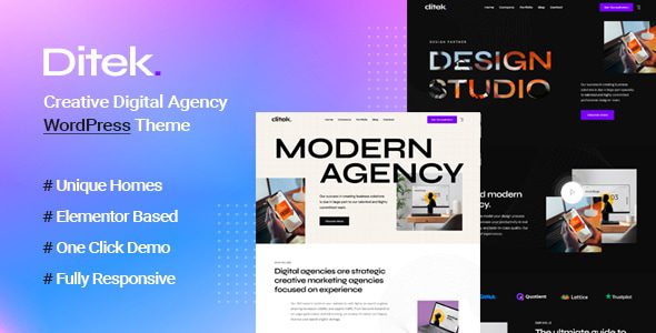 Ditek v1.0.0 – 数字代理创意作品集 WordPress 主题下载