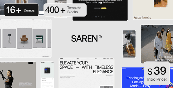 Saren v1.6.6 – 多概念 WooCommerce WordPress 主题下载