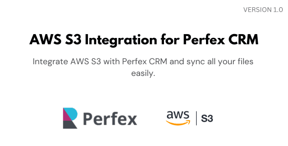 AWS S3 Integration for Perfex CRM v1.0 源码下载