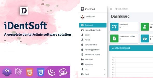 iDentSoft Dental / Clinic Software Solution v2.0 iDentSoft 牙科/诊所软件解决方案源码下载