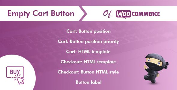 Empty Cart Button Pro for WooCommerce v1.3.7 WooCommerce 的清空购物车按钮插件下载