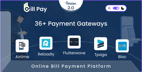 BillPay v2.0 充值、续费及公用事业账单支付解决方案php源码下载
