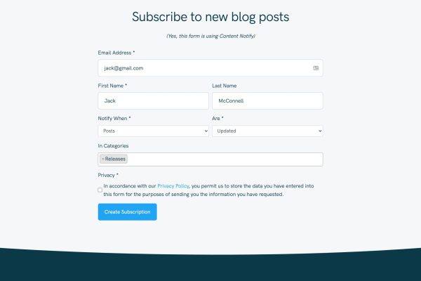 Content Notify v1.16.9 内容订阅更新通知 WordPress 插件下载