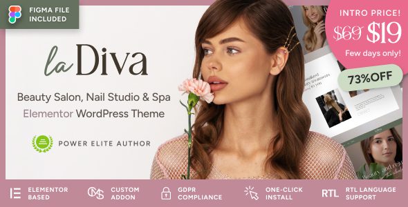 La Diva v1.0.1 – 美容院和水疗 WordPress 主题下载