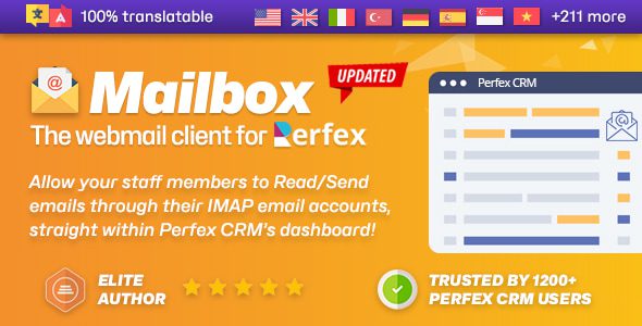 Mailbox v2.1.7 – 基于网络邮件的 Perfex CRM 电子邮件客户端模块源码下载