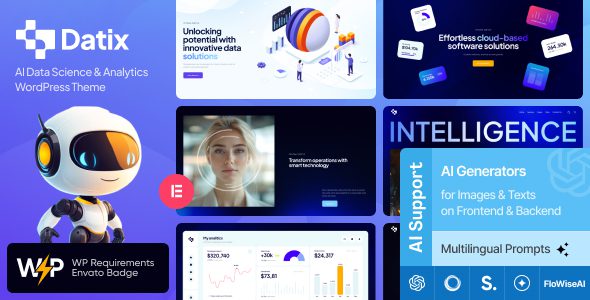 Datix v1.0 – 人工智能数据科学与分析 WordPress 主题下载