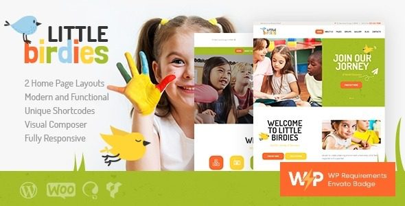 Little Birdies v1.3.16 儿童幼儿园WordPress主题下载