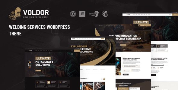 Voldor v1.1.0 – 焊接和金属工作 WordPress 主题下载