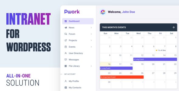 Pwork v2.2 – WordPress 内联网插件下载