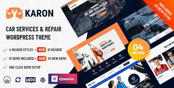 Karon v3.5 汽车维修和服务WordPress主题下载