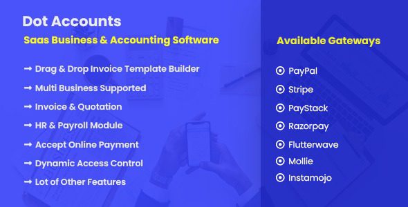 Dot Accounts v2.5 – SaaS业务与会计软件php源码下载