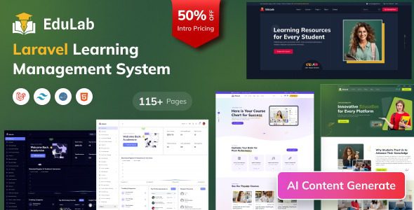 Edulab LMS v3.2 – Laravel学习管理系统与CSS源码下载