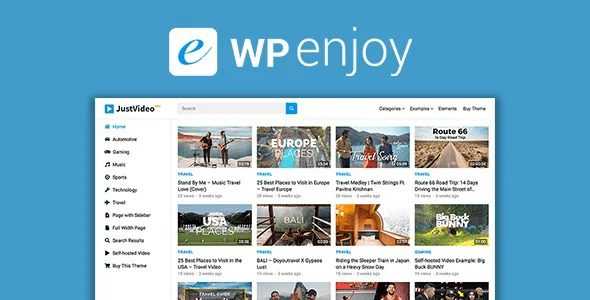 JustVideo Pro v1.1.0 Wpenjoy视频主题下载