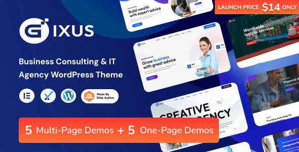 Gixus v2.8 业务咨询和IT代理商WordPress主题下载