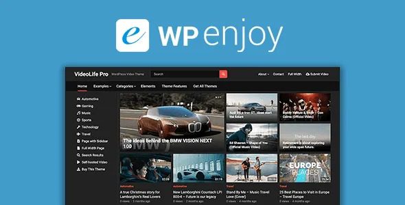 VideoLife Pro v1.0.8 Wpenjoy视频主题下载