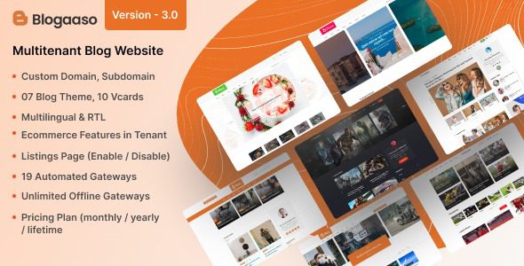 Blogaaso v3.0 – 博客网站SaaS(Multitenancy)php源码下载