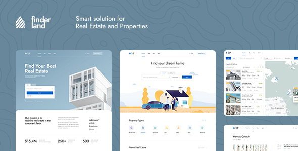 Finderland v1.0.2 房地产WordPress主题下载