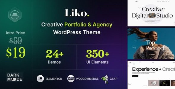 Liko v1.0.2 创意代理和投资组合WordPress主题下载