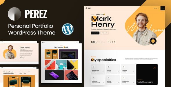 Perez V1.0 – 个人投资组合WordPress主题下载