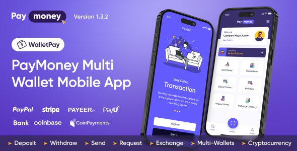 WhatetPay v1.3.2- Paymoney多钱包移动应用app源码下载