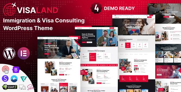 Visaland v1.2-移民和签证咨询WordPress主题下载