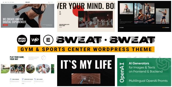 Sweat v1.0.0 体育与体育中心WordPress主题下载