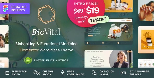 BioVital v1.0.2 功能医学医生主题下载