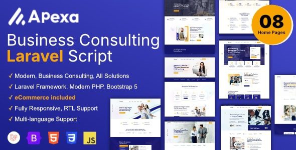 Apexa v1.4.1 多功能业务咨询Laravel脚本源码下载
