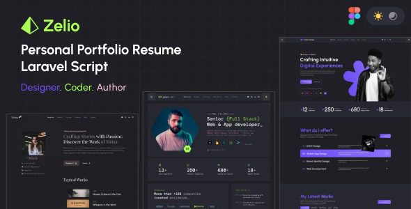 Zelio v1.1.0 – 个人投资组合简历laravel脚本源码下载