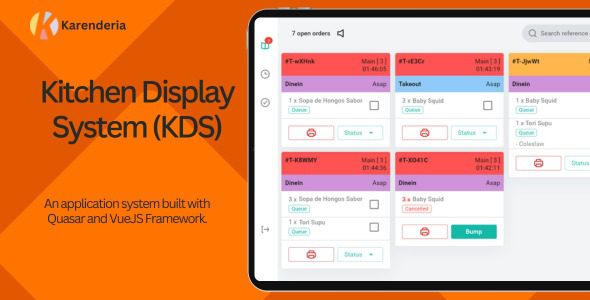 Karenderia Kitchen Display System v1.0.1 Karenderia厨房展示系统源码下载