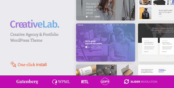 Creative Lab v1.2.5 设计机构WordPress主题下载