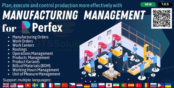 Manufacturing Management module for Perfex CRM v1.0.5 源码下载