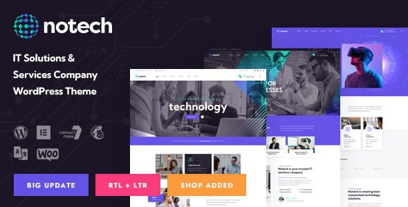 Notech v1.1 IT解决方案和服务WordPress主题下载