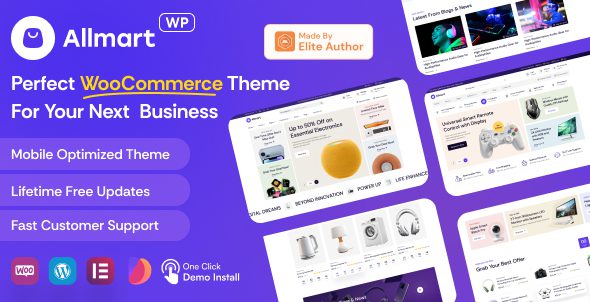 Allmart V1.1 -电子3C和小工具商店WordPress主题下载