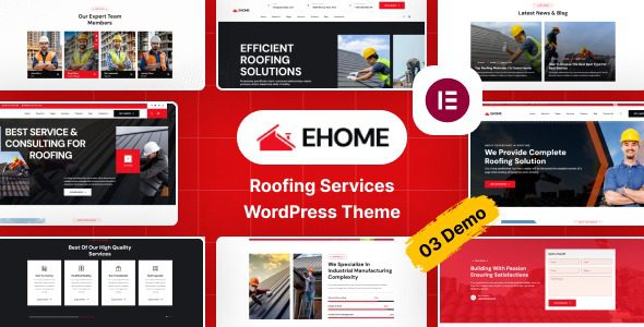 Ehome v1.0.0 屋面服务WordPress主题下载