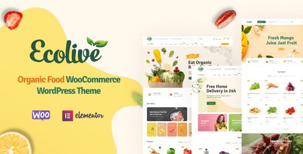 Ecolive v1.4.1 有机食品WooCommerce WordPress主题下载