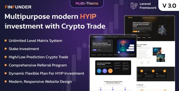 FinFunder v3.1 HYIP投资和加密货币交易源码下载
