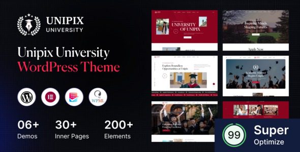 Unipix v1.0.9 – 大学教育WordPress主题下载