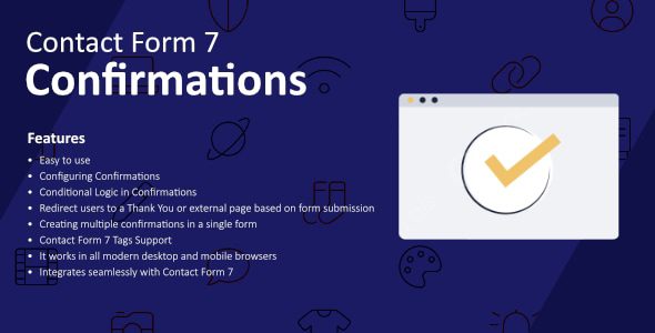 Configuring Confirmations for Contact Form 7 v1.2.0 Contact Form 7配置确认插件下载