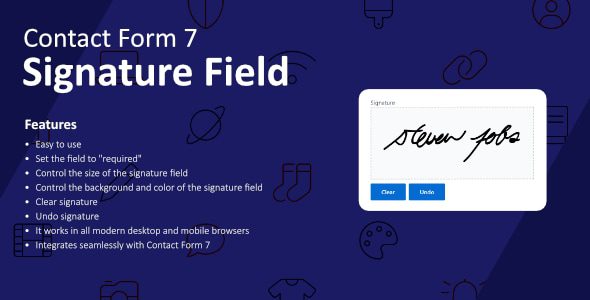 Signature Field for Contact Form 7 v1.4.0 Contact Form 7的签名字段插件下载