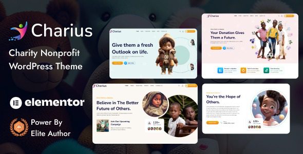 Charius v1.0 非营利性慈善WordPress主题下载