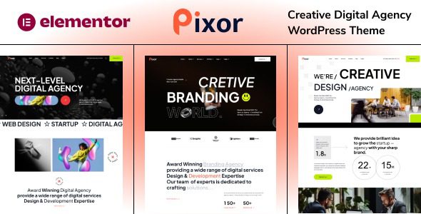 Pixor v1.0 创意数字代理WordPress主题下载