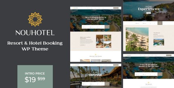 NouHotel v1.1.3 度假村和酒店预订WordPress主题下载