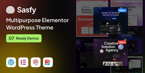 Sasfy v1.0.5 多功能Elementor WordPress主题下载