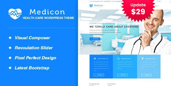Medicon v2.8 健康和医疗WordPress主题下载