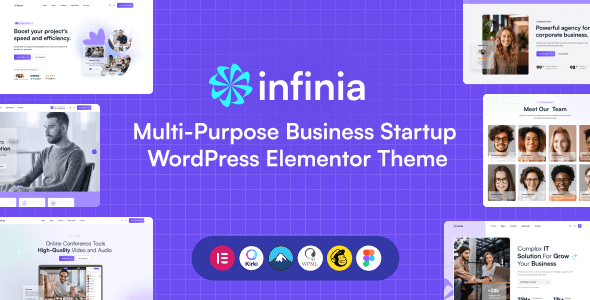 Infinia v1.0-多功能业务启动WordPress Elementor主题下载